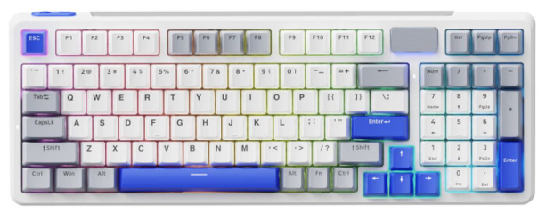 Rapoo V700DIY-98 White Grey Blue